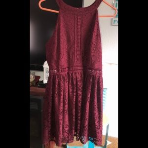 Maroon Homecoming dress
